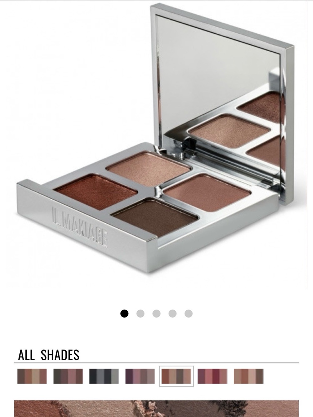IL MAKIAGE Four-Pan Brown & Bronze Eyeshadow Palette color the real deal